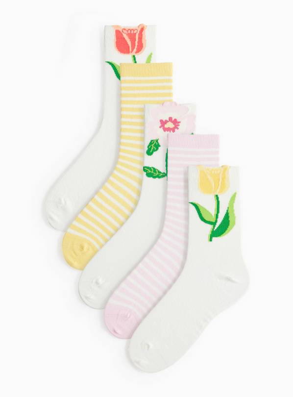 Tulip Ankle Socks 5 Pack 4-8